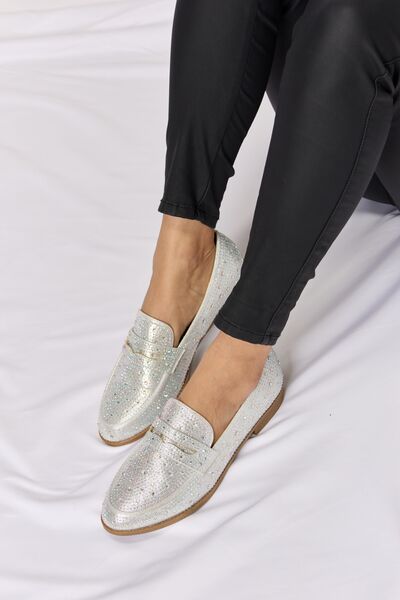 Forever Link Rhinestone Point Toe Loafers18.42 Shoes Momo’s Boutique